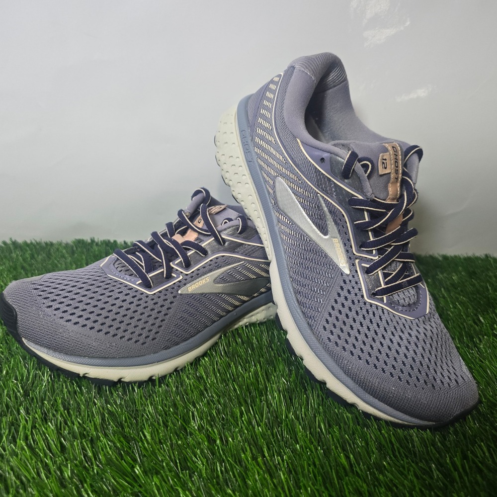Brooks 8.5 Grey Ghost 12 Running Shoes Womens Neutral Cushion Sneakers 1203051B0